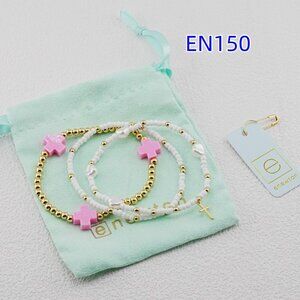 Enewton Pink Cross Bracelet Set